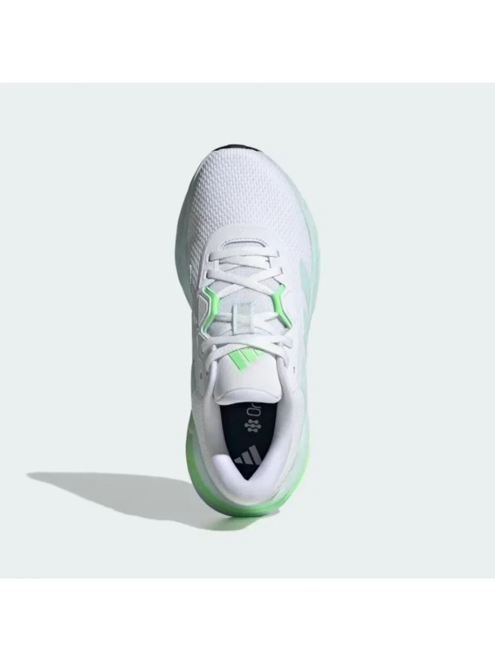 adidas Galaxy 7 Womens Running Sneakers Cloud White/Halo Mint Lime Burst 8.5 NIB